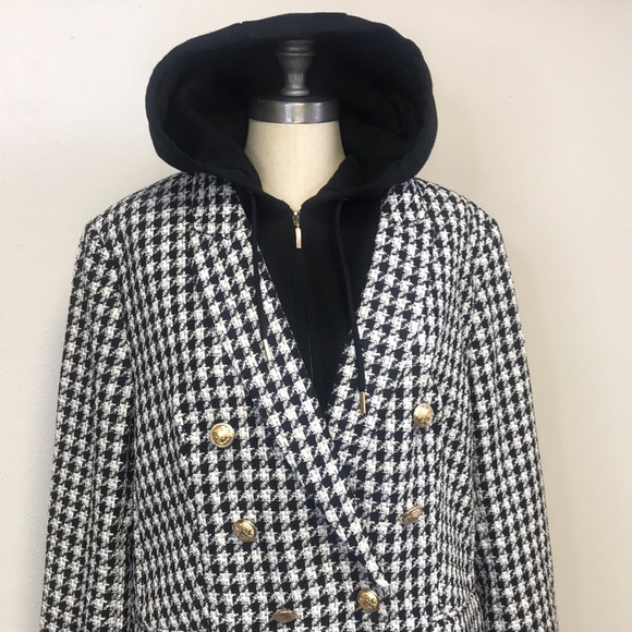 NEW!!! Express Hooded Coat - Picture 2 of 12